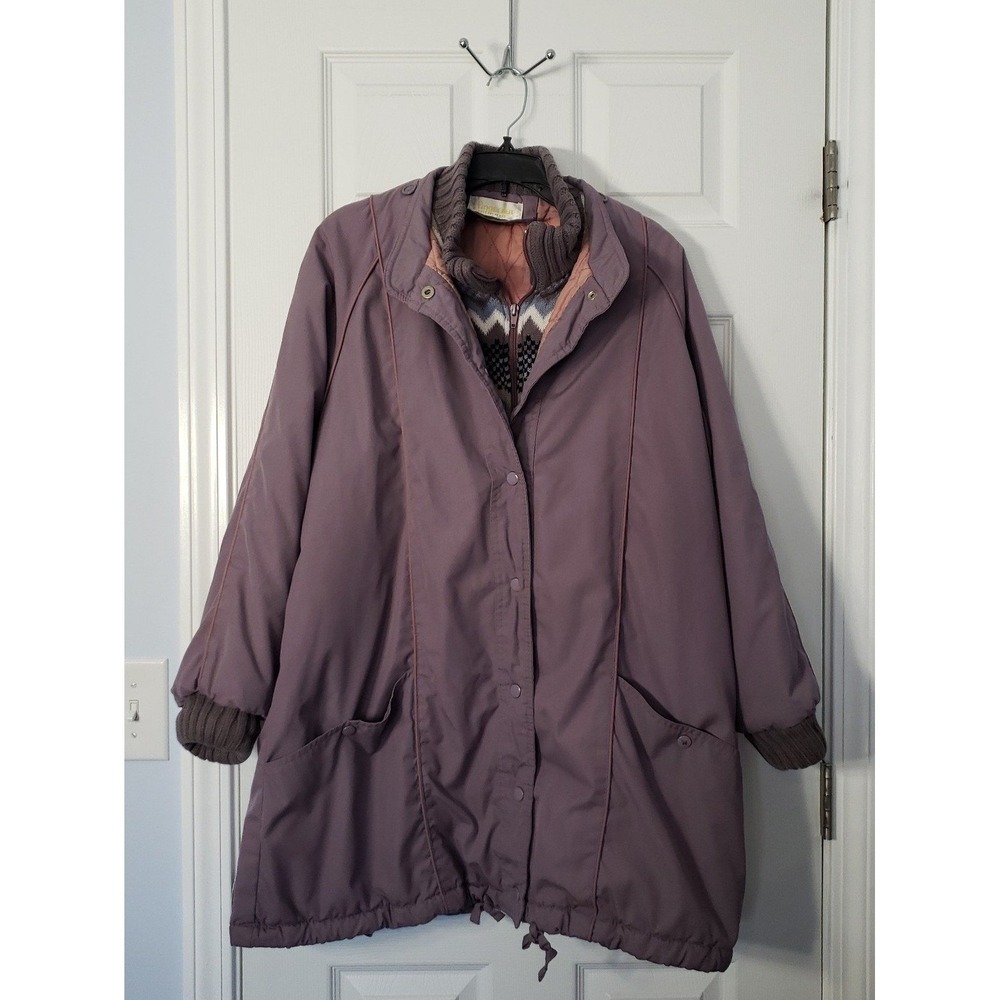 Fingerhut Womans Fashion Winter Jackets Size Large Plum Color